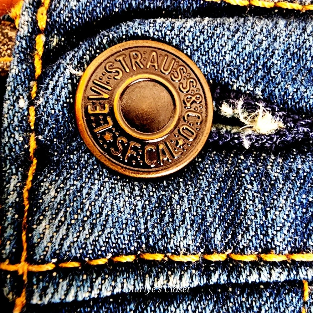 Levis 514 Straight Fit Jeans Mens 36x32 Stretch Dark Wash Blue Classic